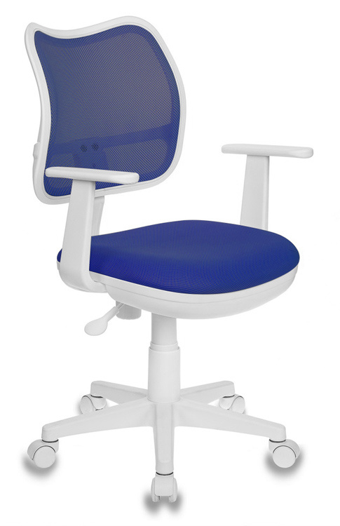 Кресло детское Бюрократ Ch-W797 синий сиденье синий TW-10 сетка/ткань крестовина пластик пластик белый CH-W797/BL/TW-10