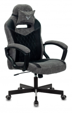 Кресло игровое Zombie VIKING 6 KNIGHT Fabric черный с подголов. крестовина металл VIKING 6 KNIGHT B