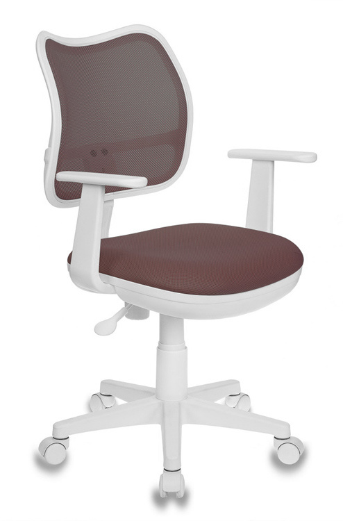 Кресло детское Бюрократ CH-W797 коричневый сиденье коричневый TW-14C сетка/ткань крестовина пластик пластик белый CH-W797/BR/TW-14C