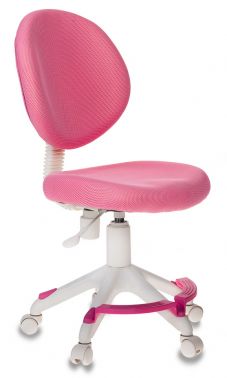 Кресло детское Бюрократ KD-W6-F розовый крестовина пластик подст.для ног пластик белый KD-W6-F/TW-13A (590*280*585)