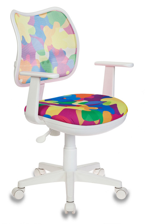 Кресло детское Бюрократ CH-W797 мультиколор Abstract сетка/ткань крестовина пластик пластик белый CH-W797/ABSTRACT