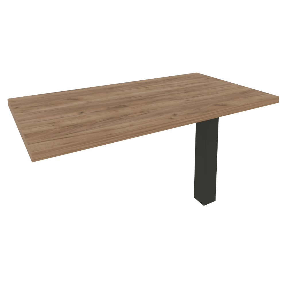 Брифинг-приставка для прямого стола (опора LT-710 в комплекте) KB-5 (1300*700*765)