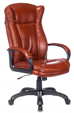 Кресло руководителя Бюрократ CH-879N коричневый Boroko-37 искусственная кожа крестовина пластик CH-879N/BROWN