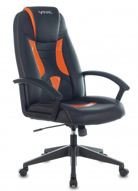 Кресло игровое Zombie VIKING-8 черный/оранжевый искусственная кожа крестовина пластик VIKING-8/BL+OR