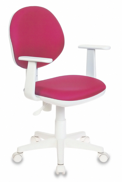 Кресло детское Бюрократ Ch-W356AXSN розовый 15-55 крестовина пластик пластик белый CH-W356AXSN/15-55