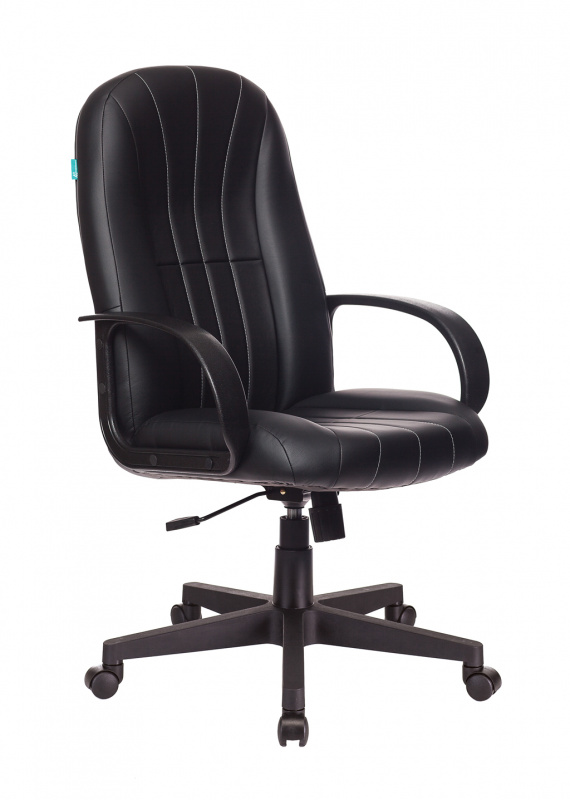 Кресло руководителя Бюрократ T-898AXSN черный Leather Black искусственная кожа крестовина пластик T-898/#B