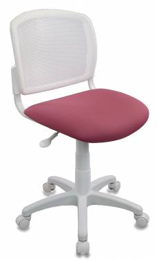 Кресло детское Бюрократ CH-W296NX белый TW-15 сиденье розовый 26-31 сетка/ткань крестовина пластик пластик белый CH-W296NX/26-31