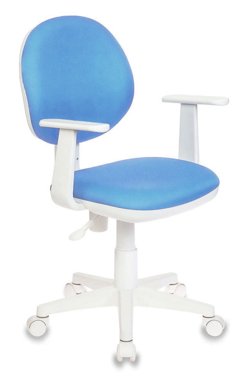 Кресло детское Бюрократ CH-W356AXSN голубой 15-107 крестовина пластик пластик белый CH-W356AXSN/15-107
