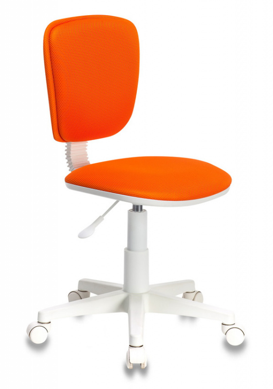 Кресло детское Бюрократ CH-W204NX оранжевый TW-96-1 крестовина пластик пластик белый CH-W204NX/ORANGE