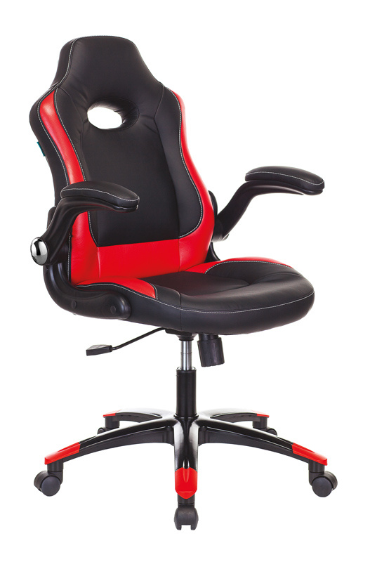 Кресло игровое Zombie VIKING-1N черный/красный искусственная кожа крестовина пластик VIKING-1N/BL-RED