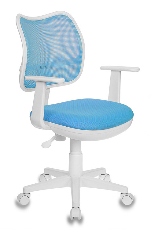 Кресло детское Бюрократ CH-W797 голубой сиденье голубой TW-55 сетка/ткань крестовина пластик пластик белый CH-W797/LB/TW-55