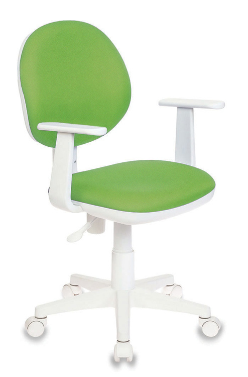 Кресло детское Бюрократ Ch-W356AXSN салатовый 15-118 крестовина пластик пластик белый CH-W356AXSN/15-118