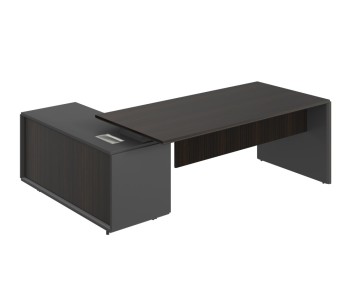 Рабочее место Стол с тумбой (3 ящика) и новым блоком розеток R 220x167x76,3
