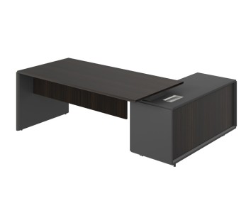 Рабочее место Стол с тумбой (3 ящика) и новым блоком розеток L 220x167x76,3