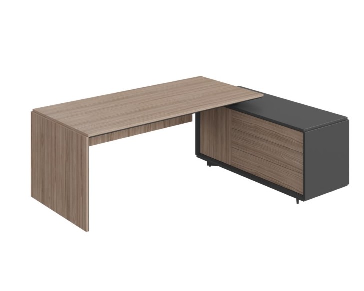 Рабочее место Стол с тумбой (3 ящика) и новым блоком розеток R 220x167x76,3
