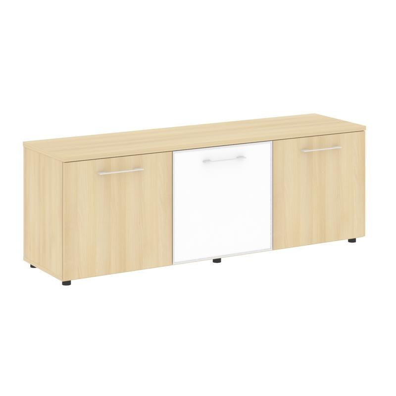 Yalta Тумба модульная LT.TS-3.4 white Снежная Патина/Стекло White 1642×450×580