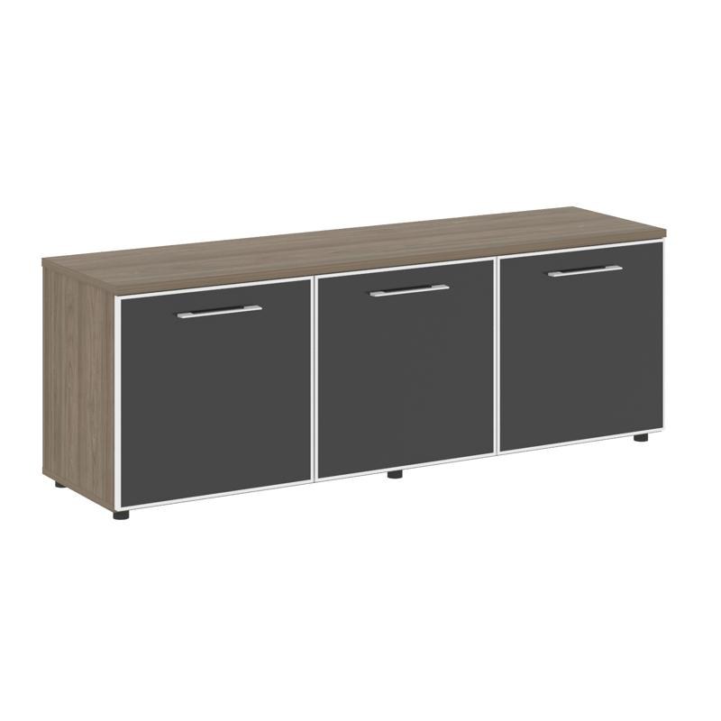 Yalta Тумба модульная LT.TS-3.5 black Вяз Благородный/Стекло Black 1642×450×580