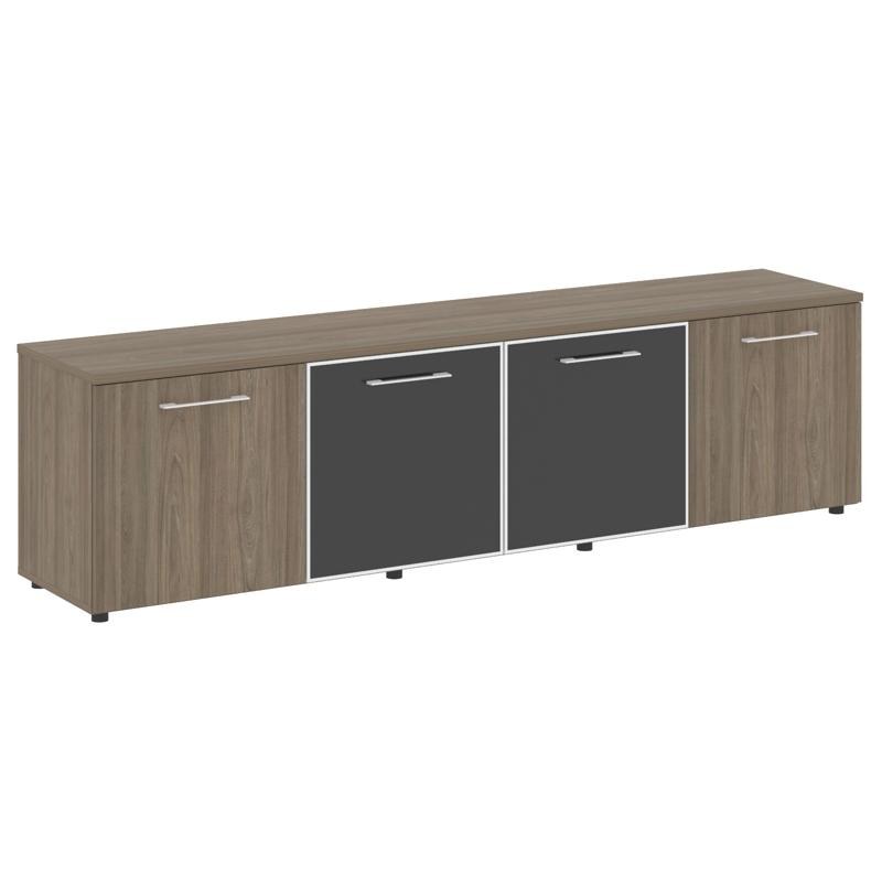Yalta Тумба модульная LT.TS-4.5 black Вяз Благородный/Стекло Black 2188×450×580