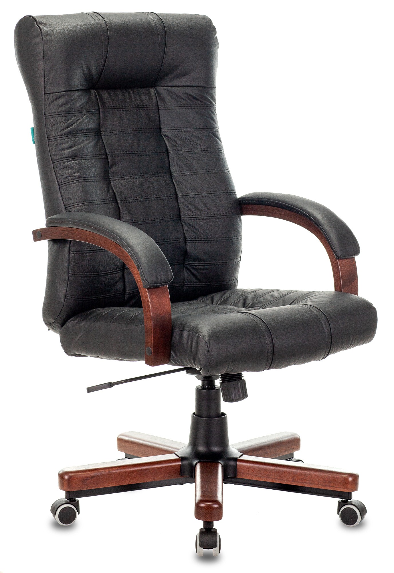 Кресло руководителя Бюрократ KB-10WALNUT черный