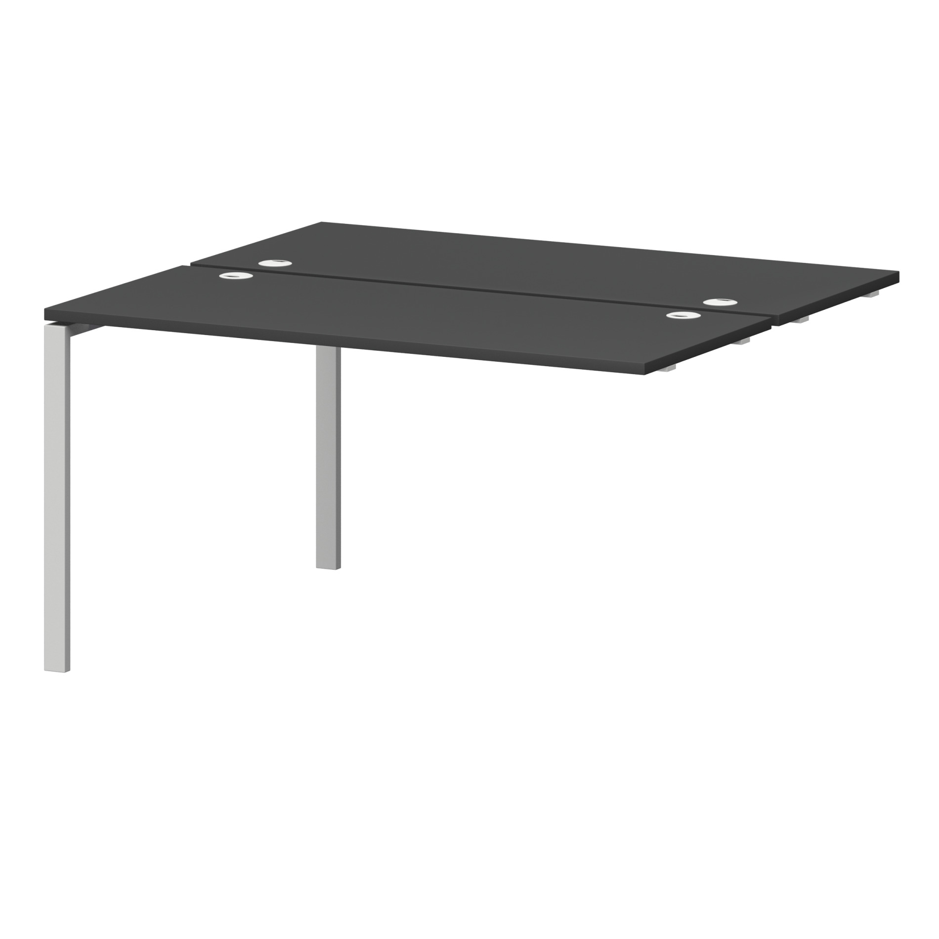 Модуль двойной универсальный СМС2-П-14К.120Э.Пр25 на м/каркасе графит/белый