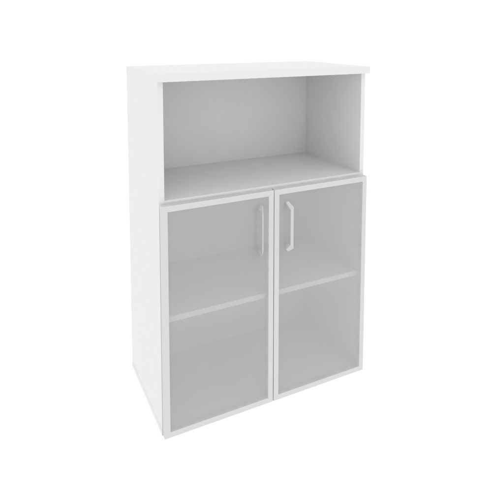 Onix Шкаф средний широкий O.ST-2.2 R Белый Бриллиант 800x420x1207