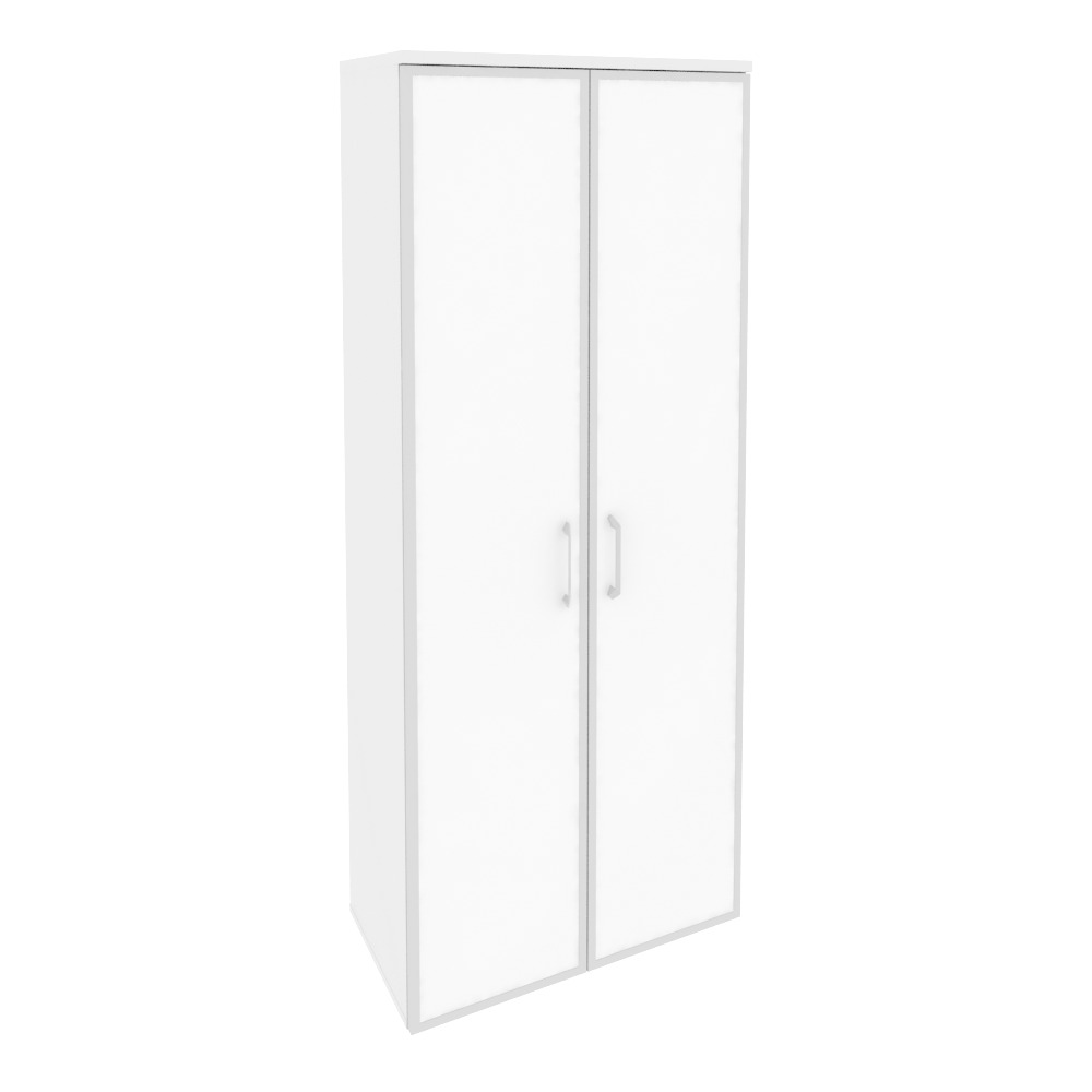 Onix Шкаф высокий широкий O.ST-1.10 R white Белый Бриллиант/Стекло White 800x420x1977