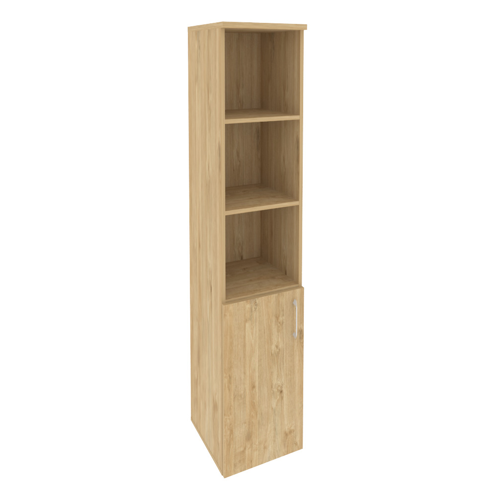 Onix Шкаф высокий узкий левый O.SU-1.1 (L) Тиквуд Светлый 400x420x1977