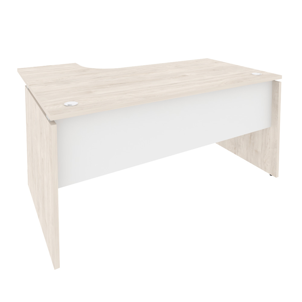 Onix Стол эргономичный правый O.SA-4 (R) Денвер Светлый/Белый Бриллиант 1580*1180*750 (800/460)