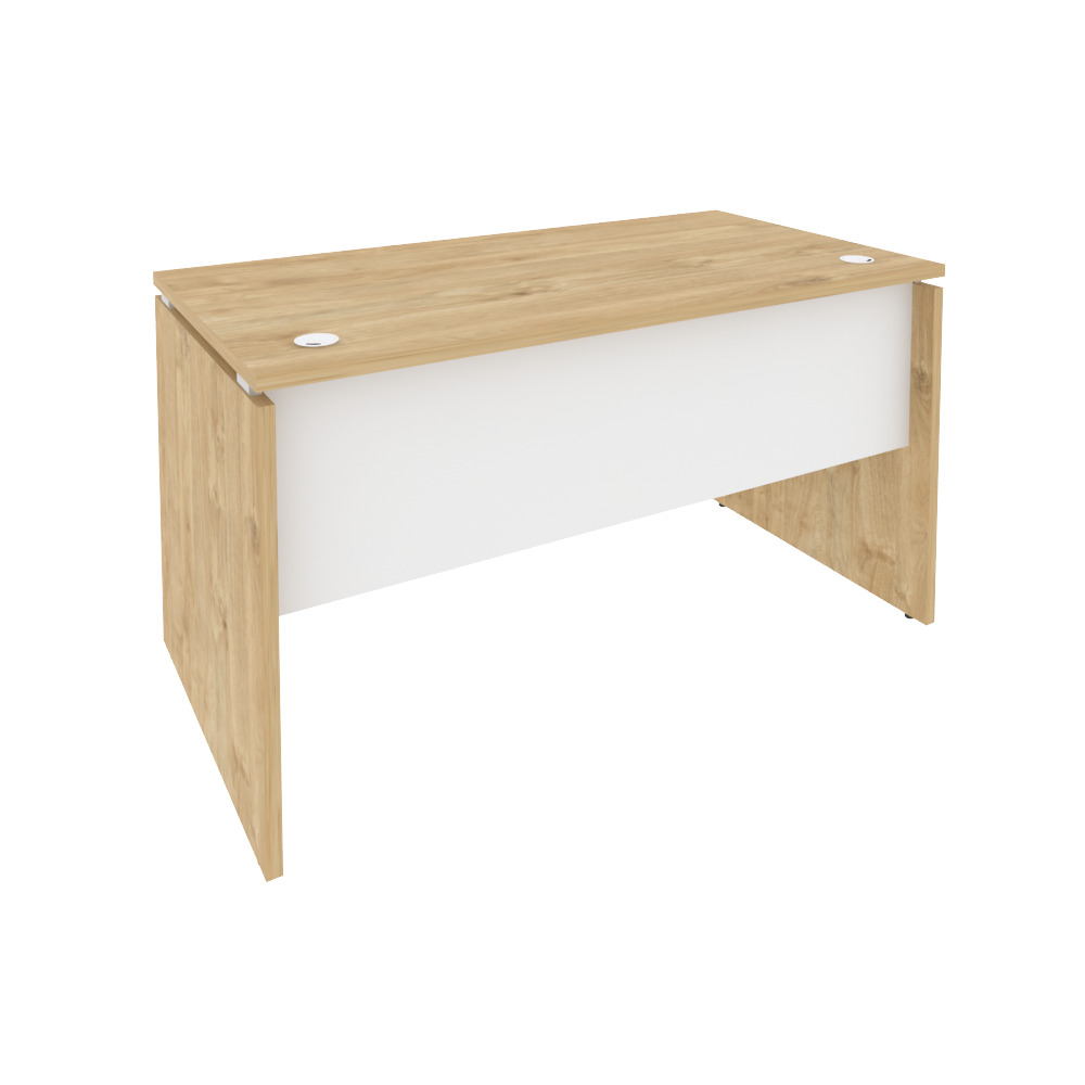 Onix Стол письменный O.SP-3.7 Тиквуд Светлый/Белый Бриллиант 1380x720x750