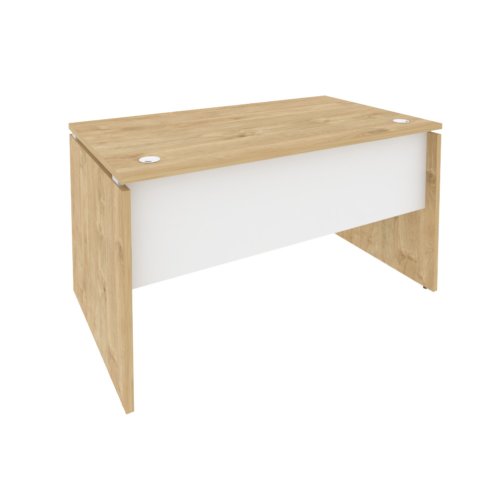 Onix Стол письменный O.SP-3.8 Тиквуд Светлый/Белый Бриллиант 1380x800x750