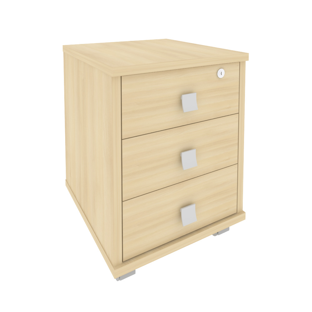 Style Тумба подкатная 3 ящ. с фолдингом Л.ТМ-3F Акация Лорка 420x450x563