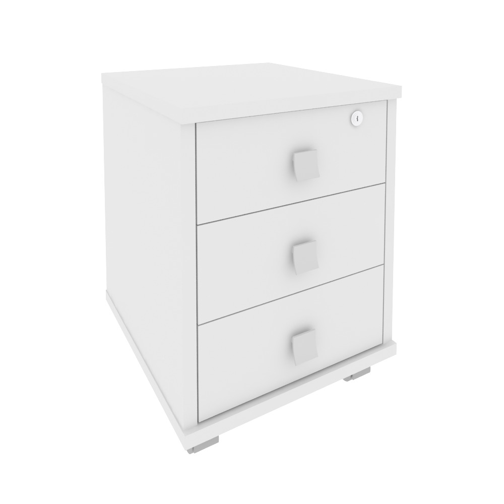 Style Тумба подкатная 3 ящ. с фолдингом Л.ТМ-3F Белый 420x450x563