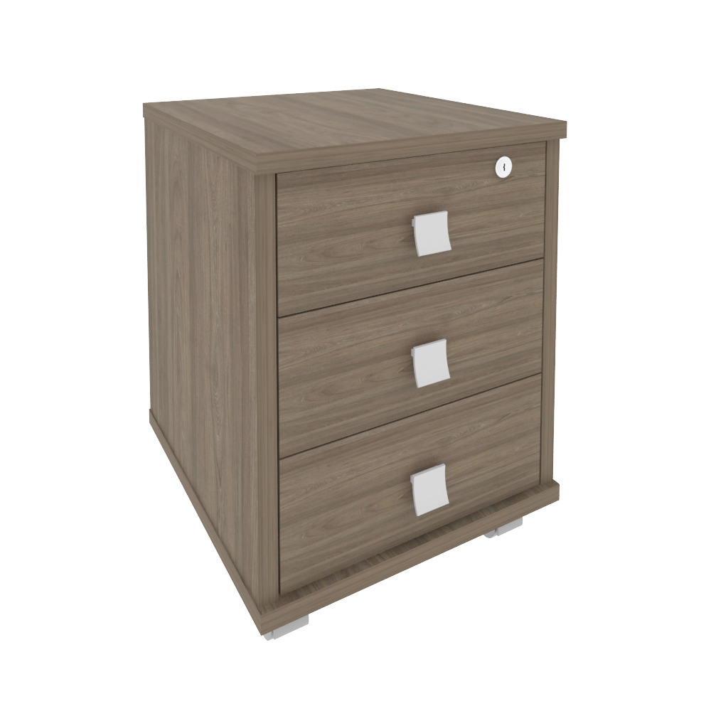 Style Тумба подкатная 3 ящ. с фолдингом Л.ТМ-3F Вяз Благородный 420x450x563
