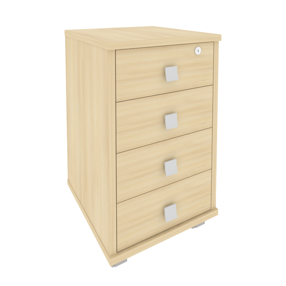 Style Тумба подкатная 4 ящ. с фолдингом Л.ТМ-4F Акация Лорка 420x450x714