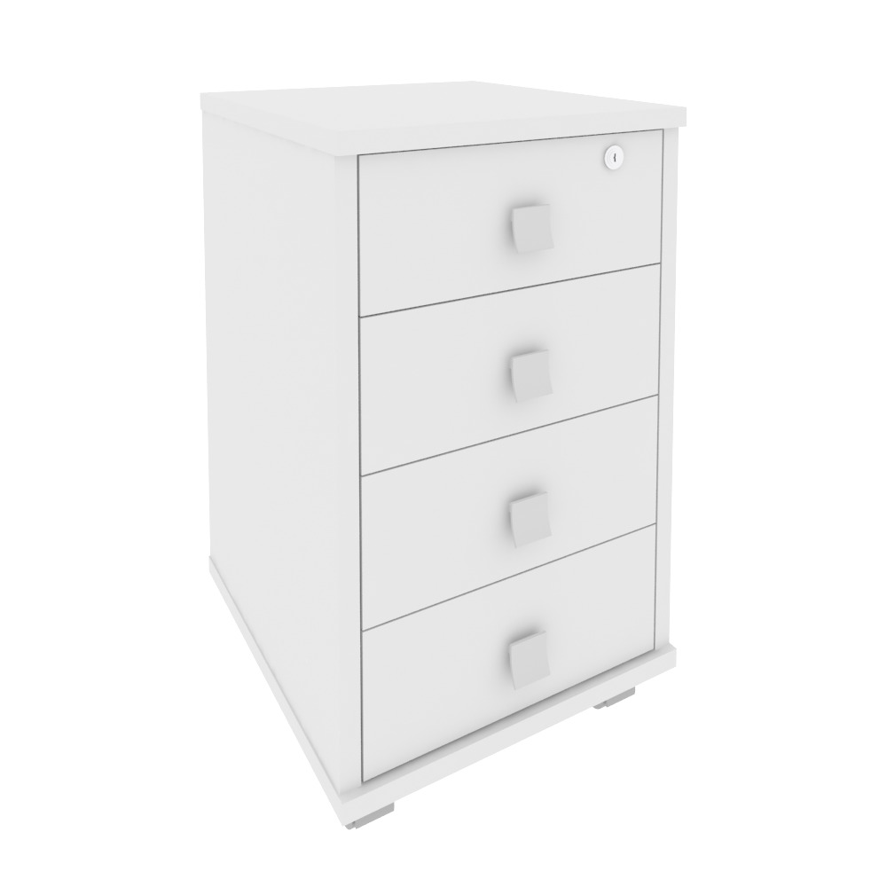 Style Тумба подкатная 4 ящ. с фолдингом Л.ТМ-4F Белый 420x450x714