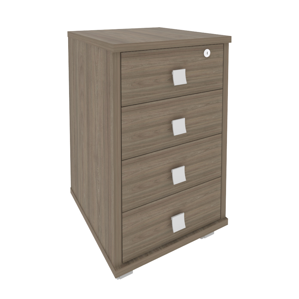Style Тумба подкатная 4 ящ. с фолдингом Л.ТМ-4F Вяз Благородный 420x450x714