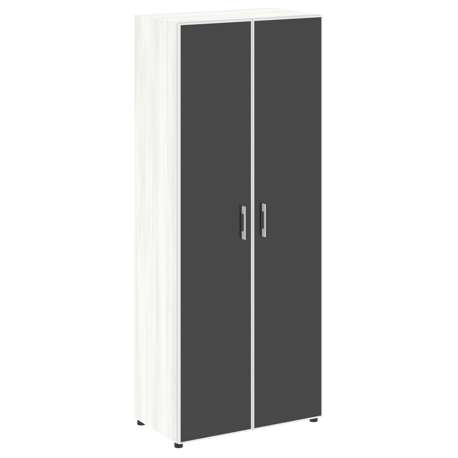 Yalta Шкаф LT.ST-1.10 R black Снежная Патина/Стекло Black 800x450x1987