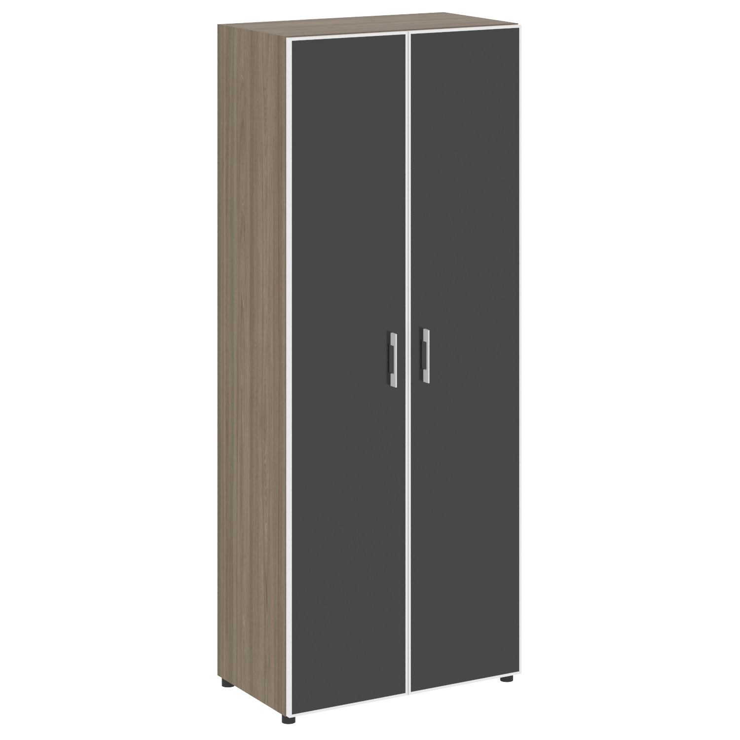 Yalta Шкаф LT.ST-1.10 R black Вяз Благородный/Стекло Black 800x450x1987
