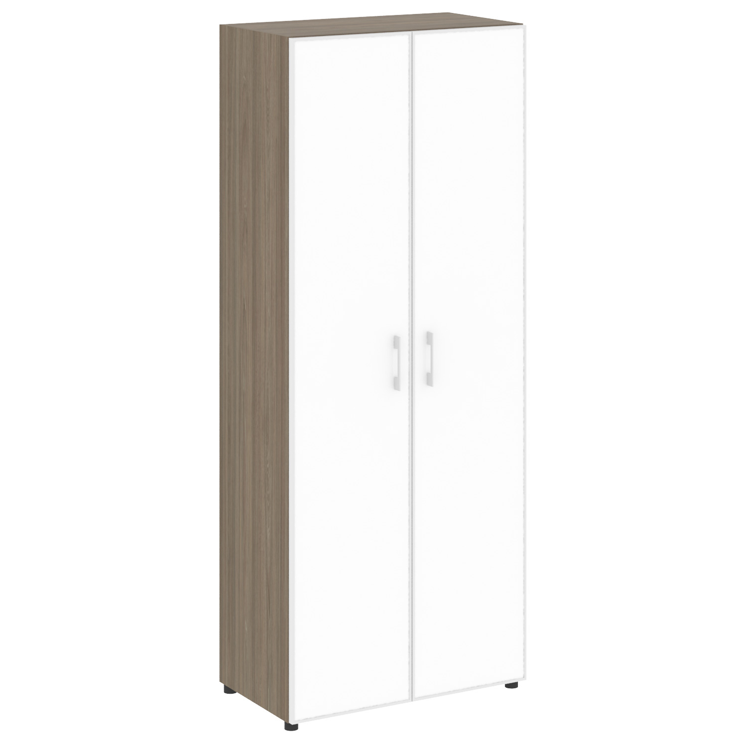 Yalta Шкаф LT.ST-1.10 R white Вяз Благородный/Стекло White 800x450x1987