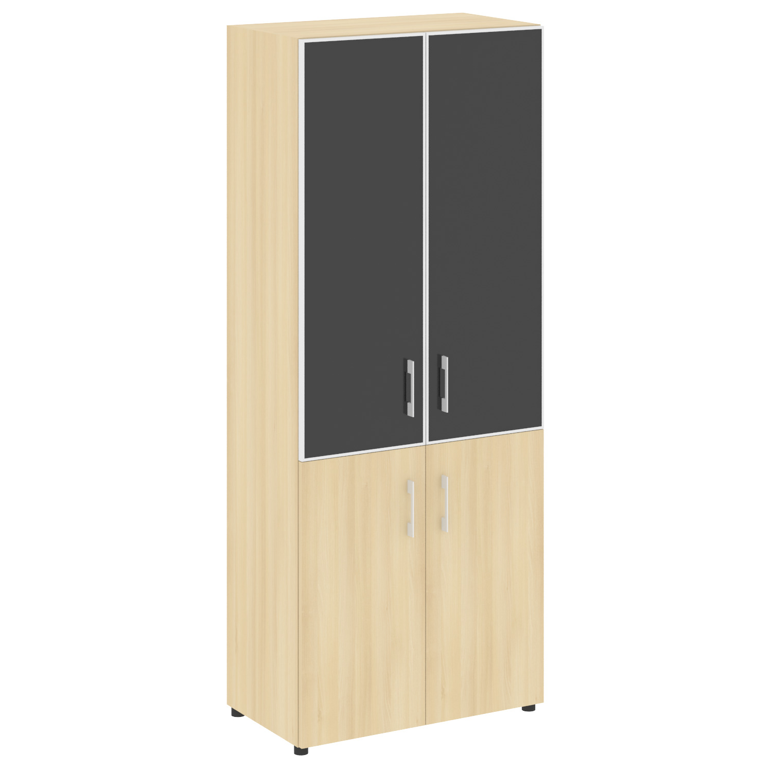 Yalta Шкаф LT.ST-1.2 R black Акация Лорка/Стекло Black 800x450x1987