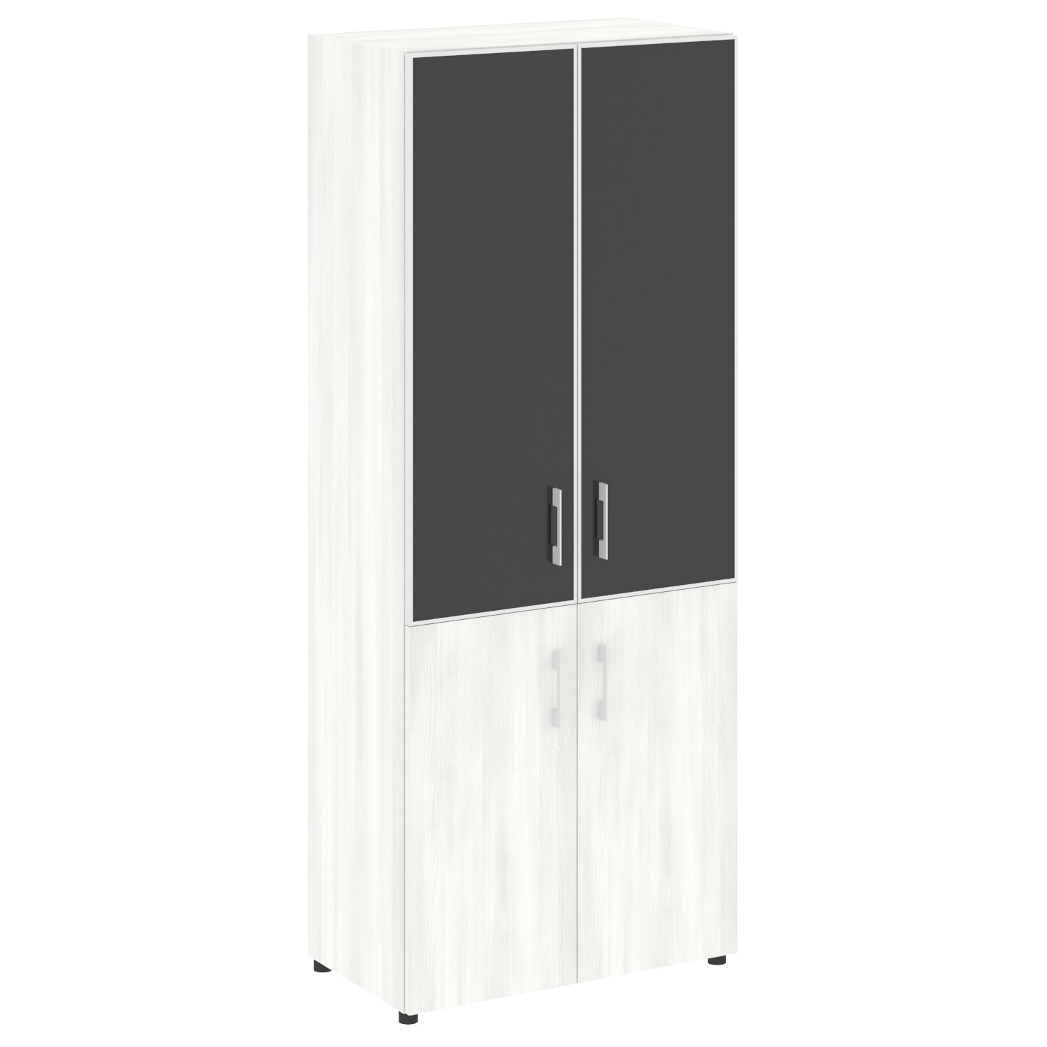 Yalta Шкаф LT.ST-1.2 R black Снежная Патина/Стекло Black 800x450x1987