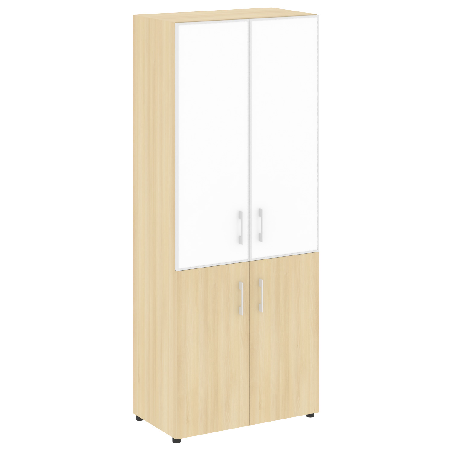 Yalta Шкаф LT.ST-1.2 R white Акация Лорка/Стекло White 800x450x1987