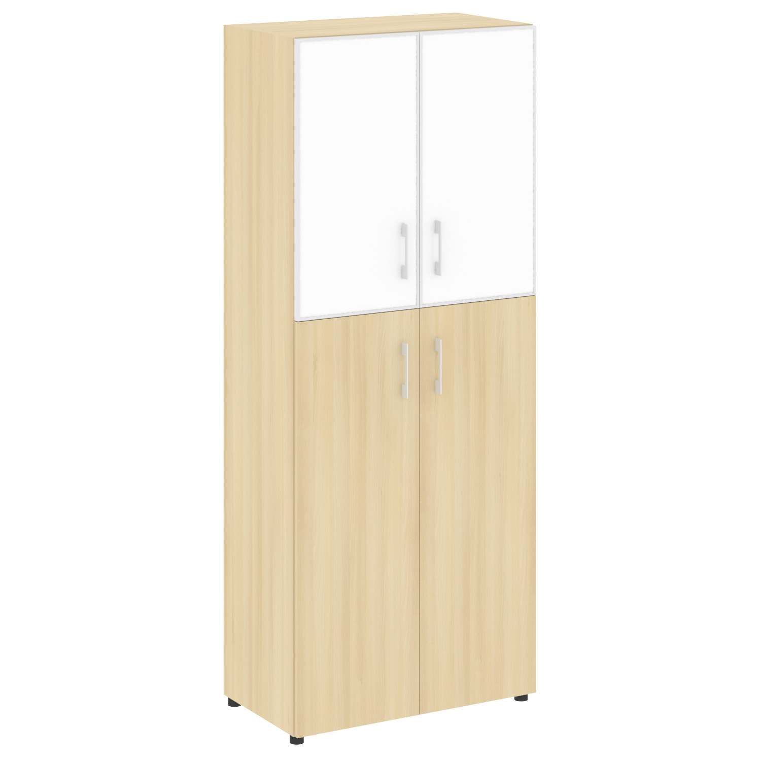 Yalta Шкаф LT.ST-1.7 R white Акация Лорка/Стекло White 800x450x1987