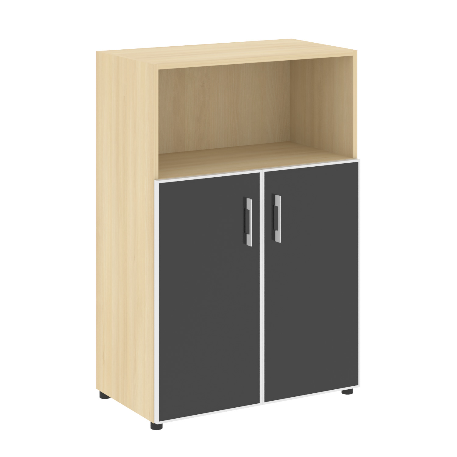 Yalta Шкаф LT.ST-2.2 R black Акация Лорка/Стекло Black 800x450x1195