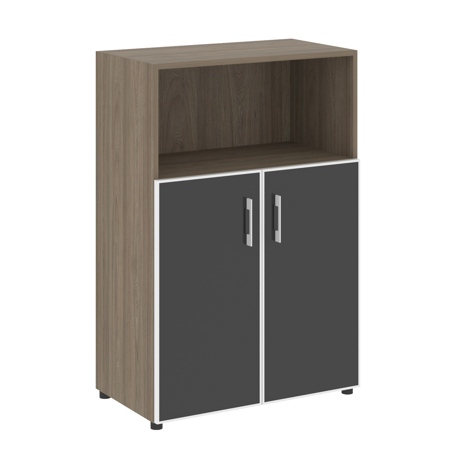 Yalta Шкаф LT.ST-2.2 R black Вяз Благородный/Стекло Black 800x450x1195