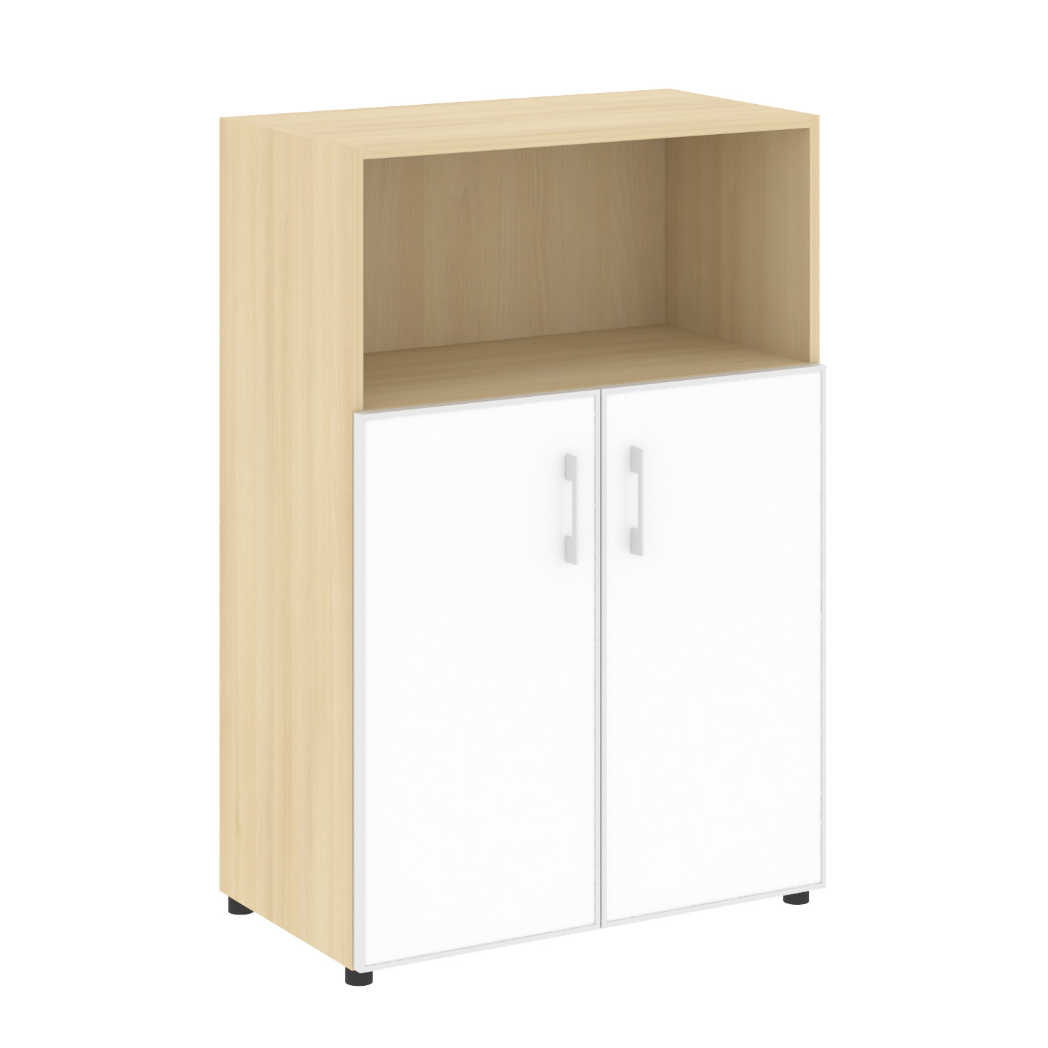 Yalta Шкаф LT.ST-2.2 R white Акация Лорка/Стекло White 800x450x1195