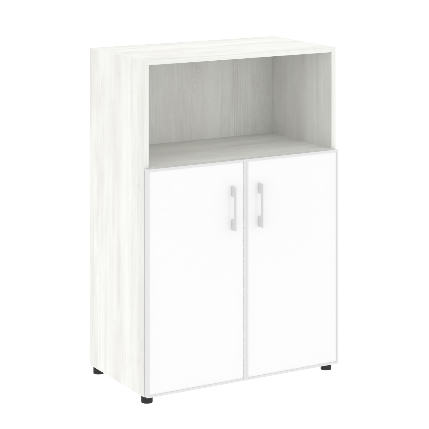 Yalta Шкаф LT.ST-2.2 R white Снежная Патина/Стекло White 800x450x1195