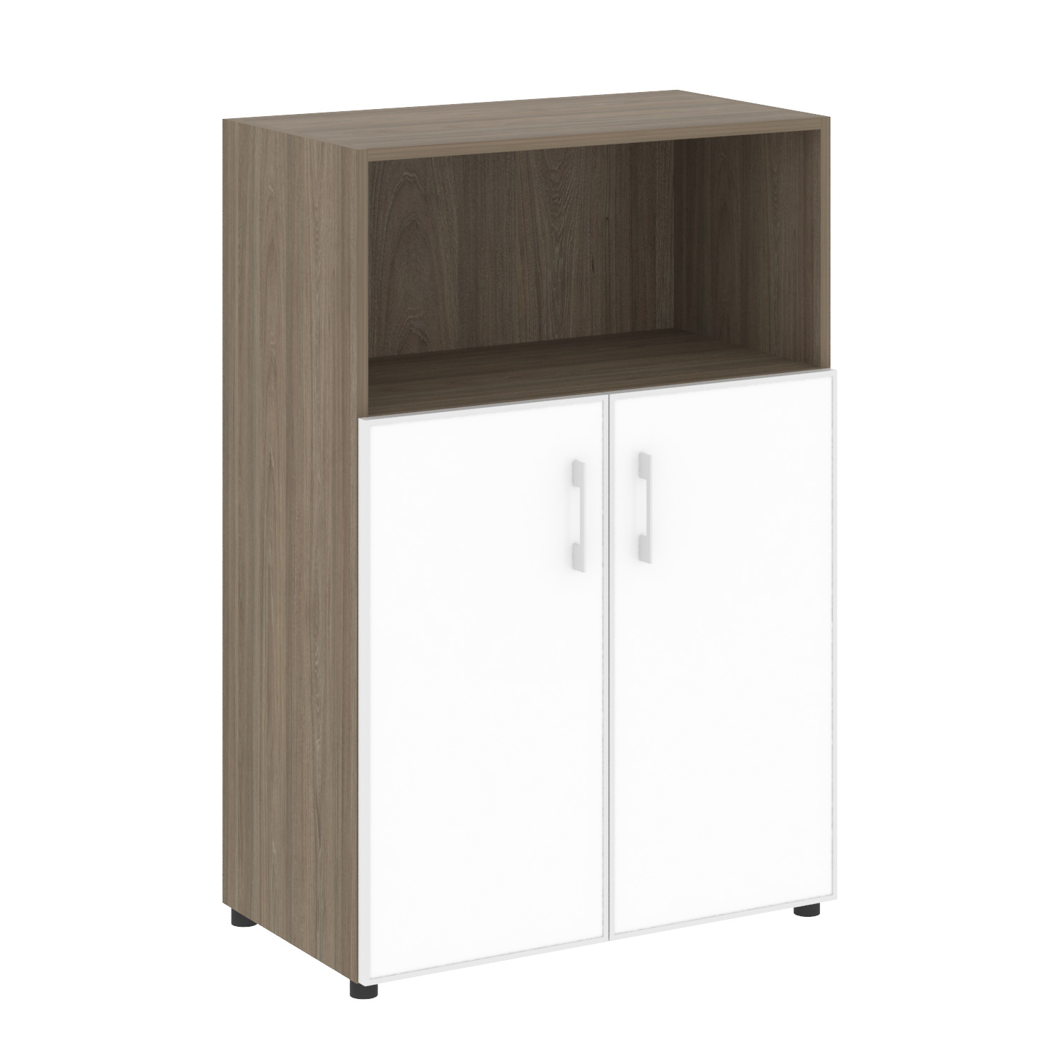 Yalta Шкаф LT.ST-2.2 R white Вяз Благородный/Стекло White 800x450x1195